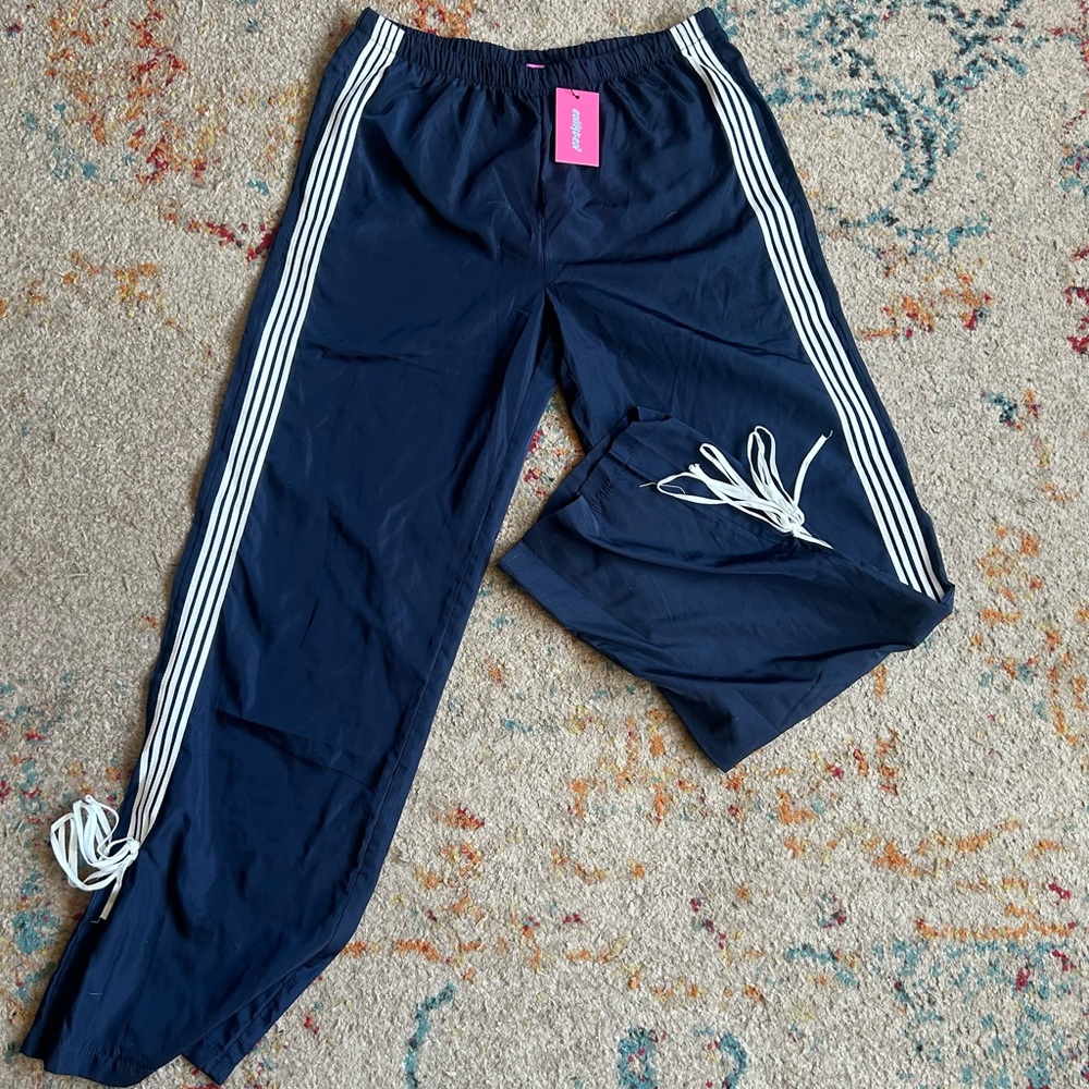 Edikted brand new navy track pants